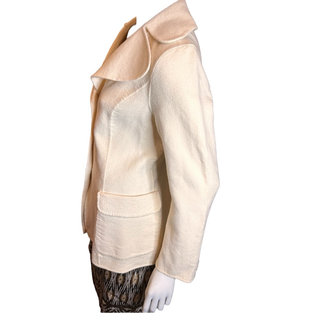 Talbots Wool Blazer Cream Size 10 - Picture 6 of 11